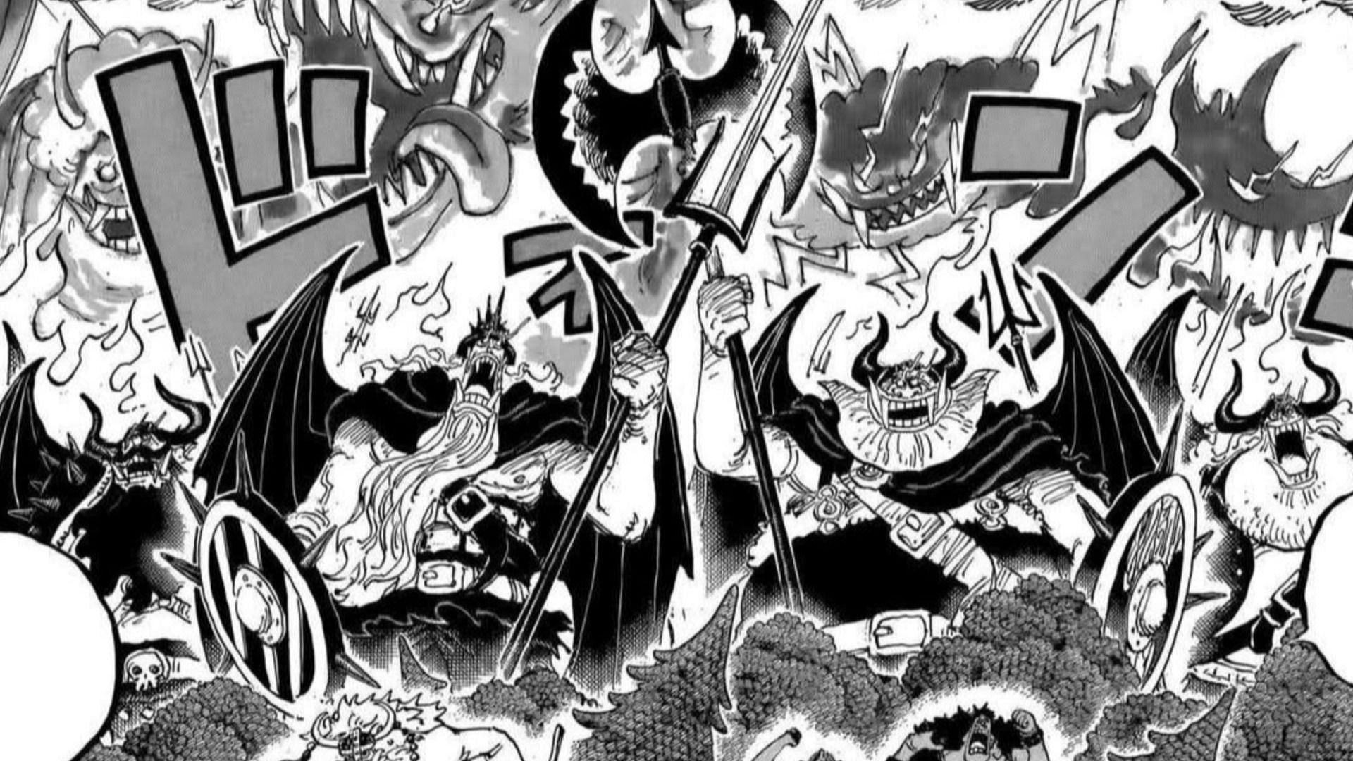 Imu turned Dorry and Brogy into devils (Image via Shueisha)